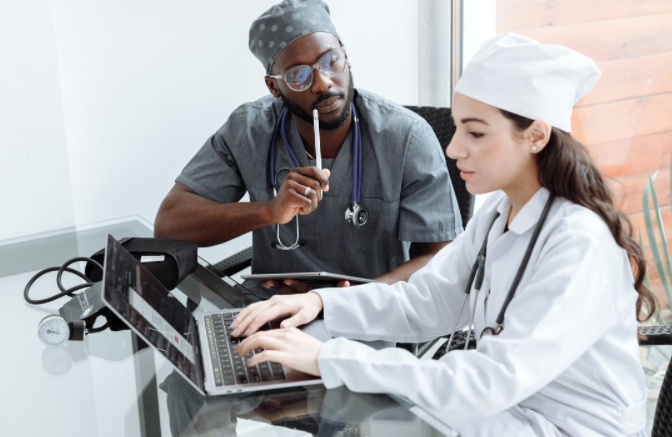 discussing the design of doctors website